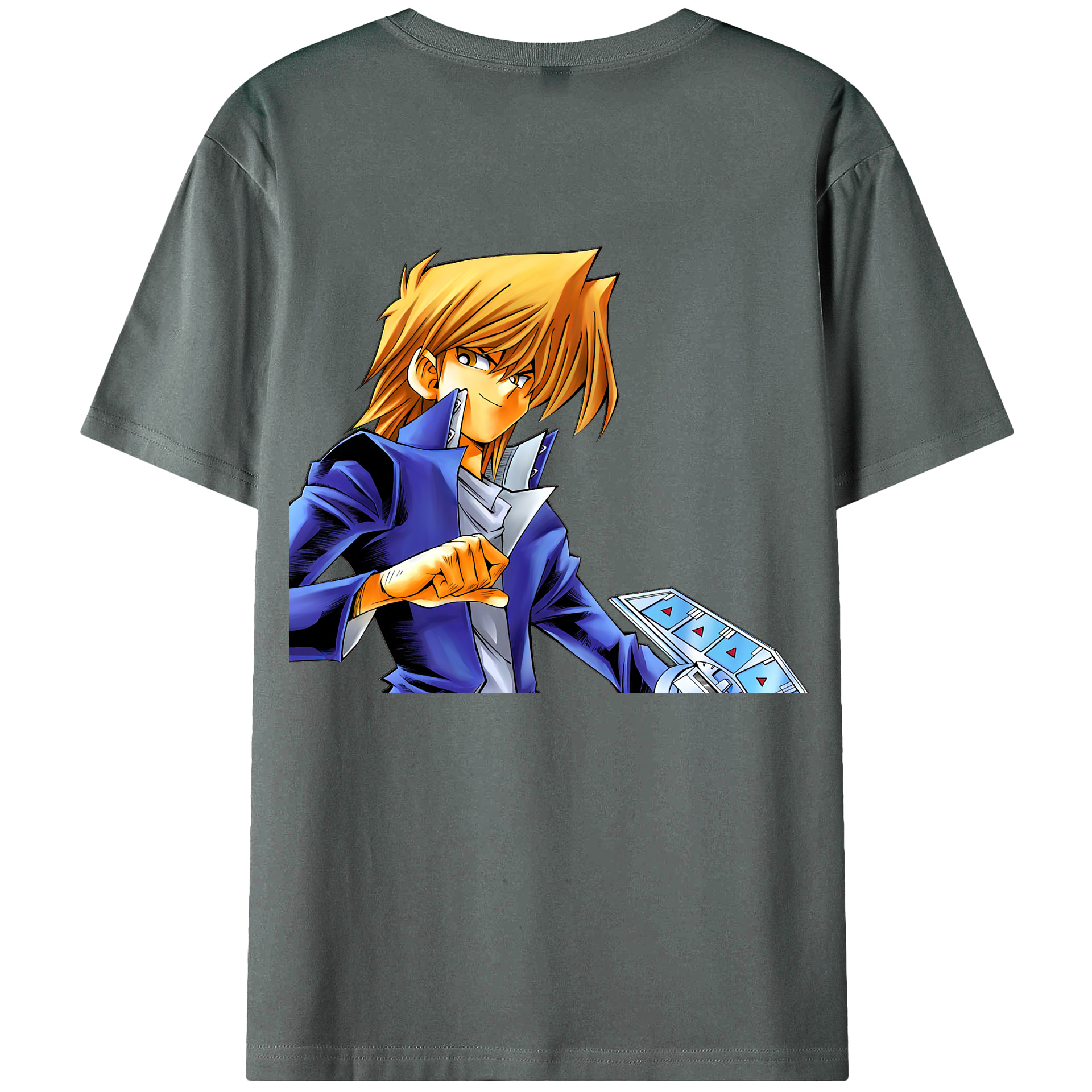 （画像用） 遊☆戯☆王 Yu-Gi-Oh! 綿100％ メンズ半袖Tシャツ（バックプリント） 通気性